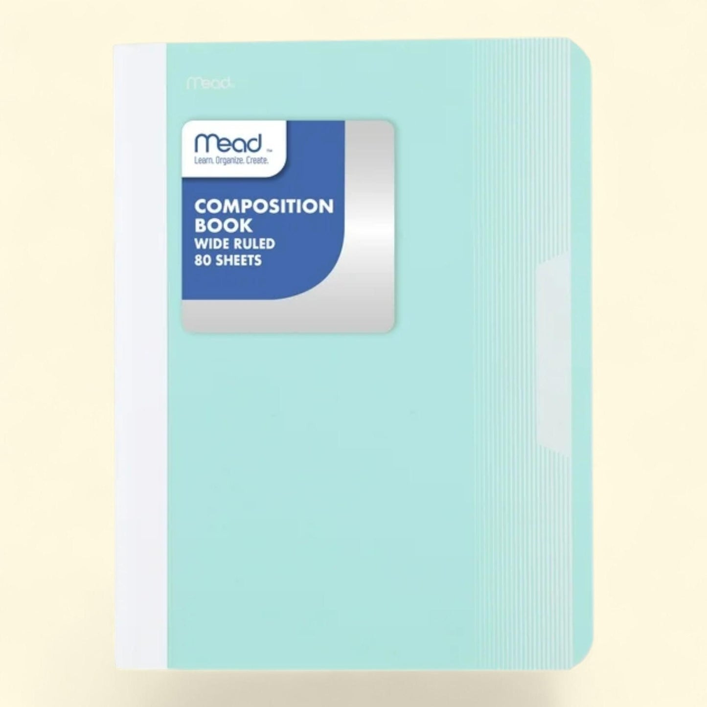 Initial Q Composition Notebook, Pink Flamingo, Wide Ruled, Paperback