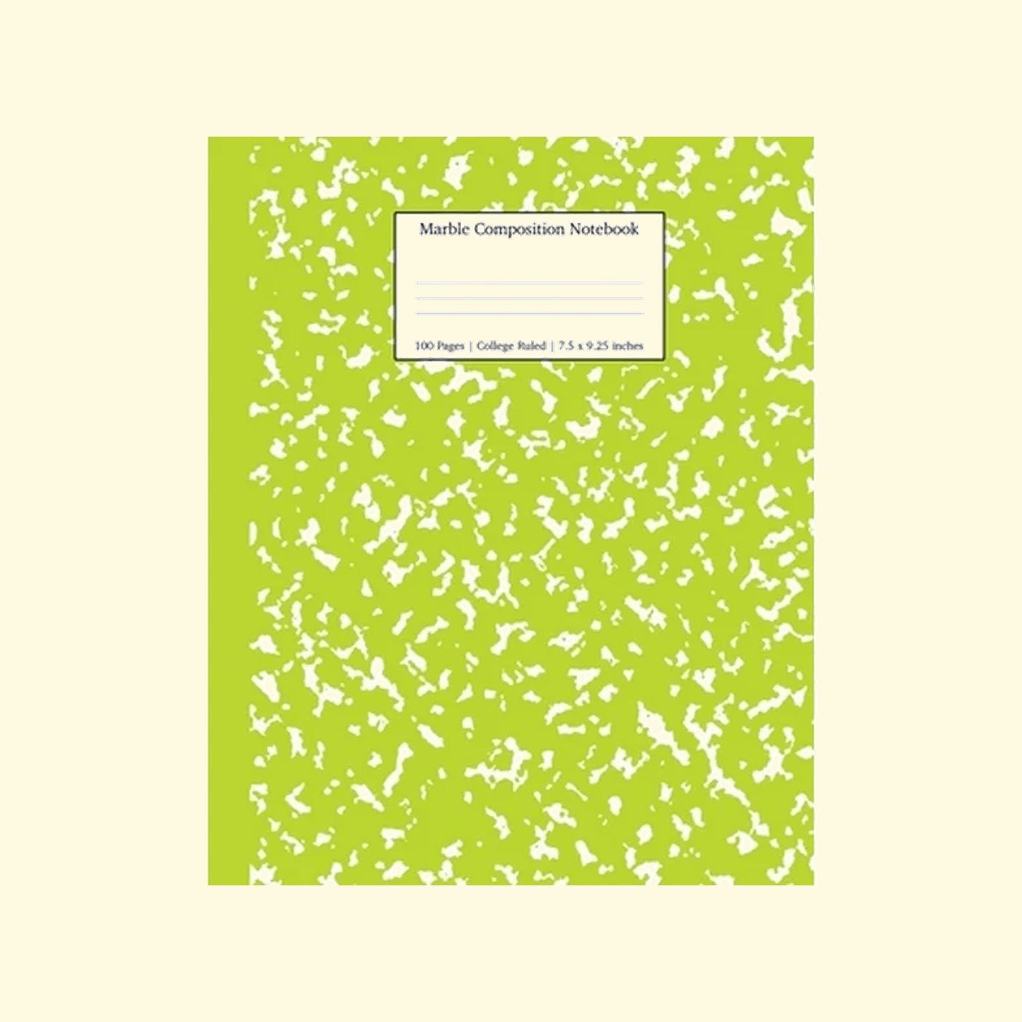 Notebook: Wide Ruled Line Paper, 100 Pages 8.5" X 11" — authentic US product shipped worldwide by Treatspree