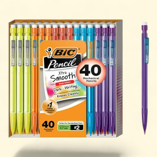 BIC Xtra Smooth Mechanical Pencil, 0.7 mm, 40 Count