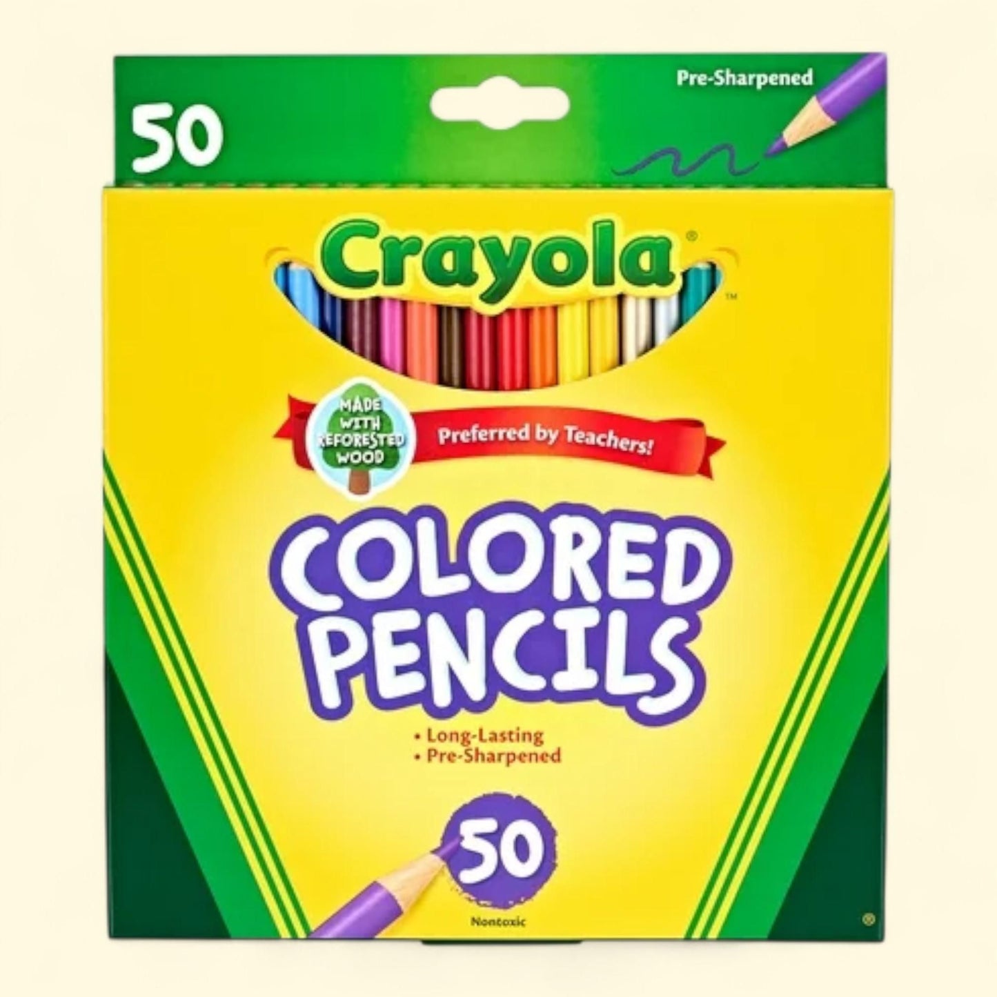 Crayola Colored Pencil Set, 50 Ct