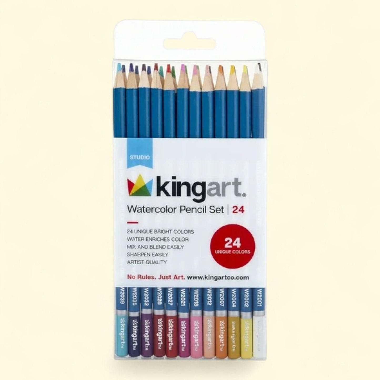 Kingart Watercolor Pencils, 24 Count