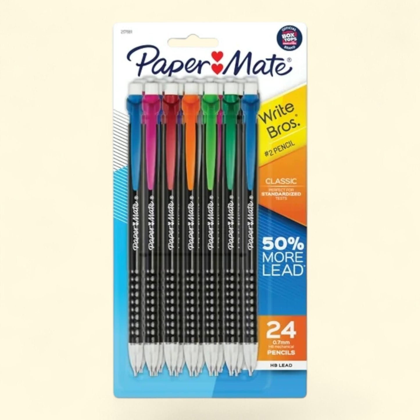 Paper Mate Mechanical Pencils, Write Bros. Classic #2 Pencil, 0.7mm, 24 Count