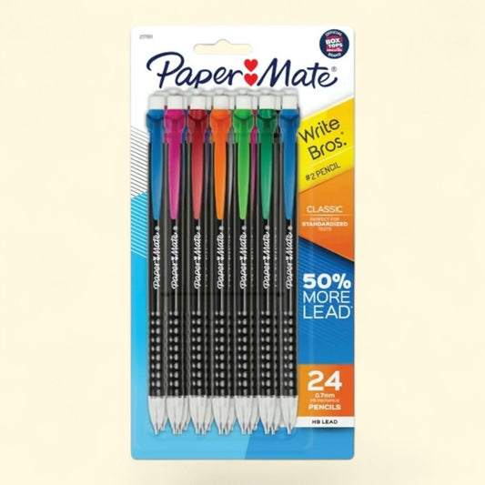 Paper Mate Mechanical Pencils, Write Bros. Classic #2 Pencil, 0.7mm, 24 Count