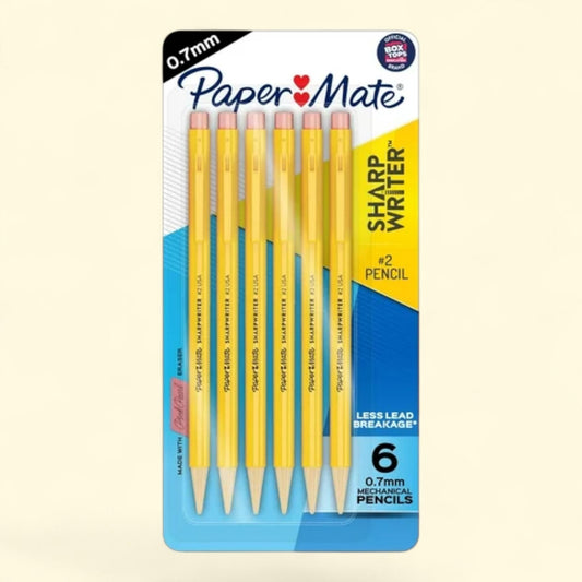 Paper Mate SharpWriter Mechanical Pencils, 0.7 mm, 6 CT