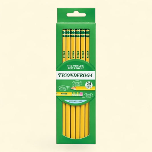 Ticonderoga Premium Wood Pencils, 24 Count