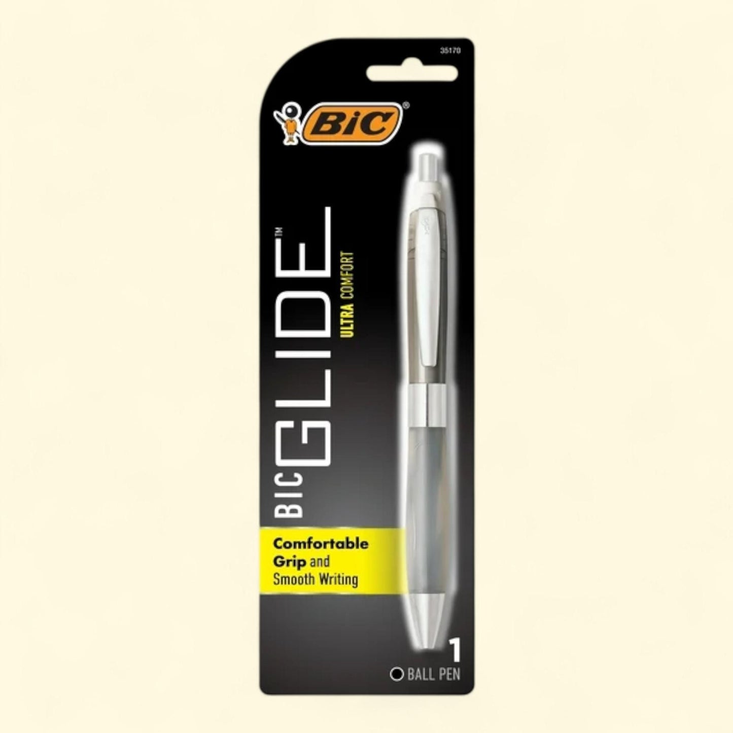 BIC Glide Comfort Retractable Ball Pen, Medium Point, 1.00 mm, Blac... — authentic US product shipped worldwide by Treatspree
