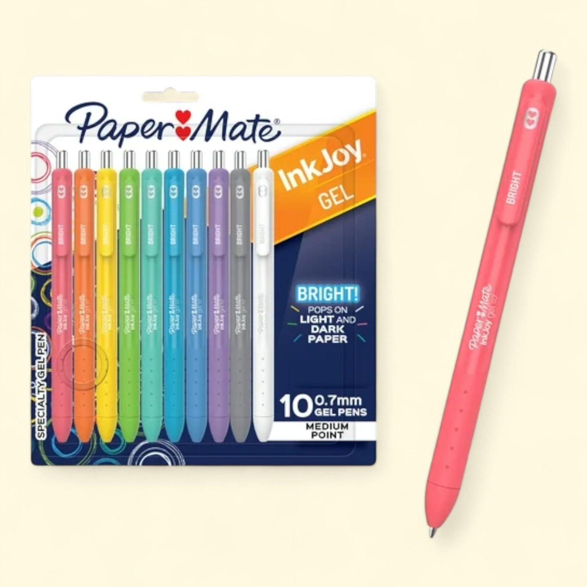 Paper Mate InkJoy Gel Pens, Medium Point, 0.7mm, 10 Count — authentic US product shipped worldwide by Treatspree