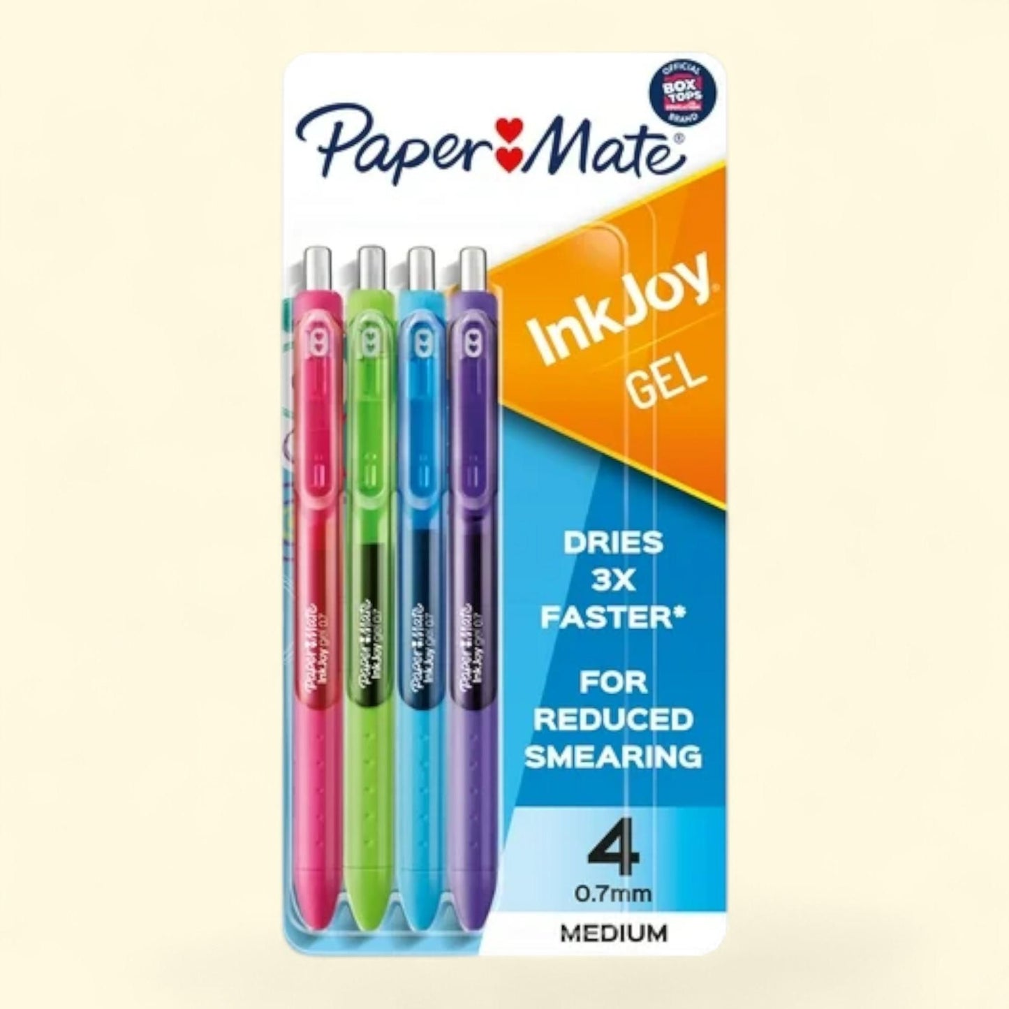 Paper Mate InkJoy Gel Pens, Medium Point 0.7mm, 4 Count