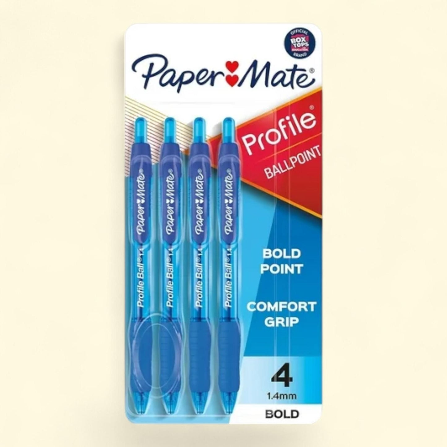 Paper Mate Profile Retractable Ballpoint Pen, Bold Point 1.4 mm, Blue