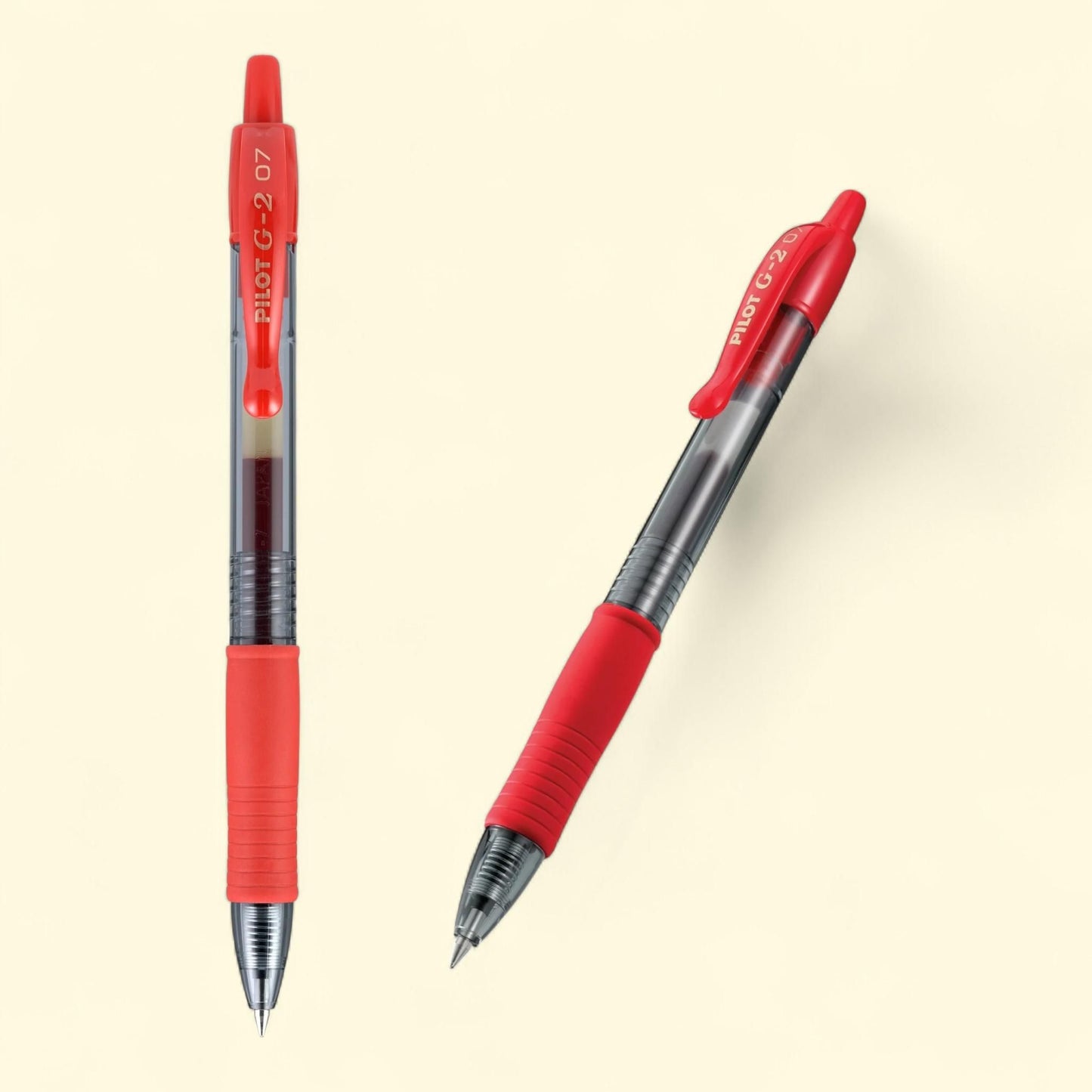 Pilot G2 Gel Roller Pens, Fine Point, Red, 12 Count