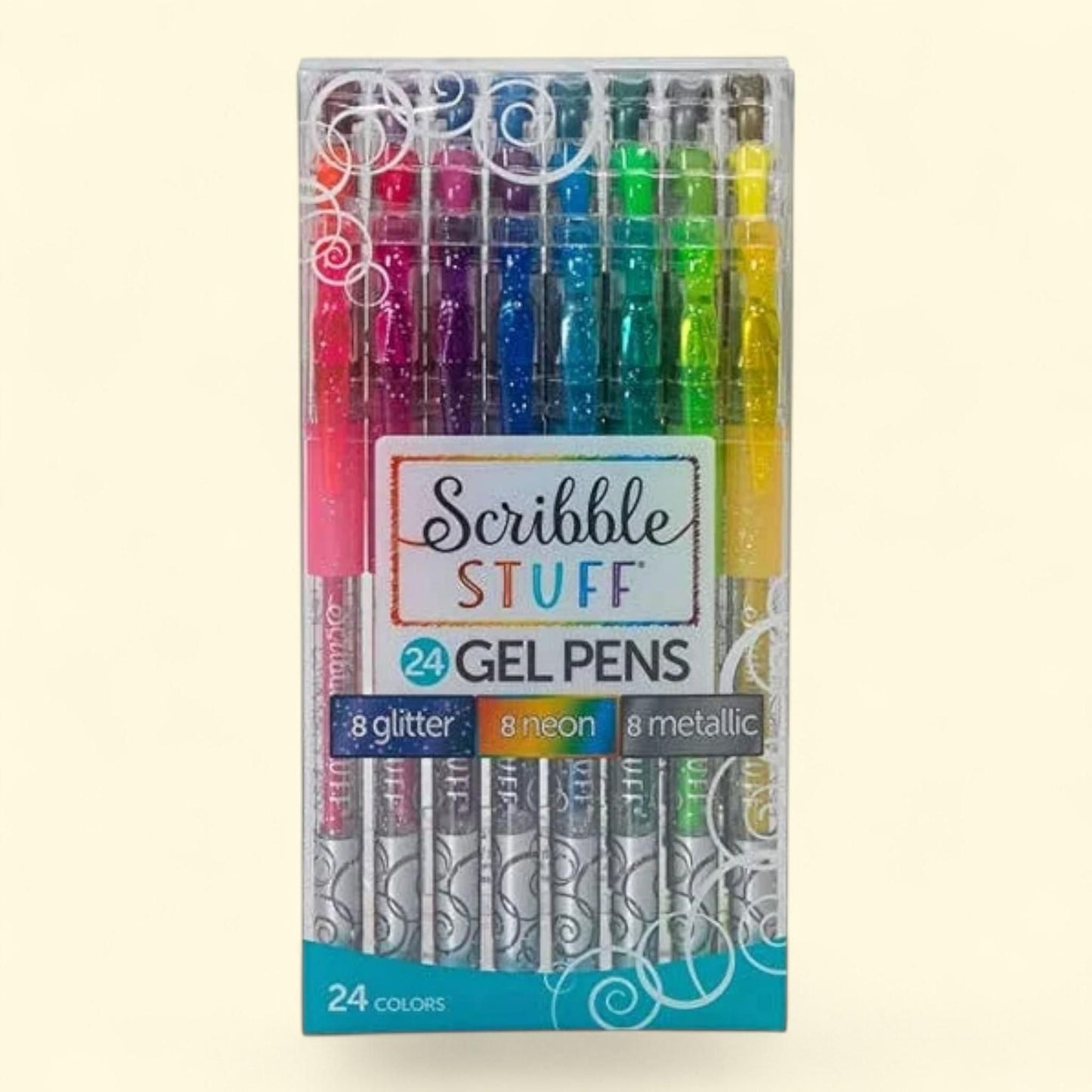 Scribble Stuff Gel Pens 24 Count, Assorted Colors — authentic US product shipped worldwide by Treatspree