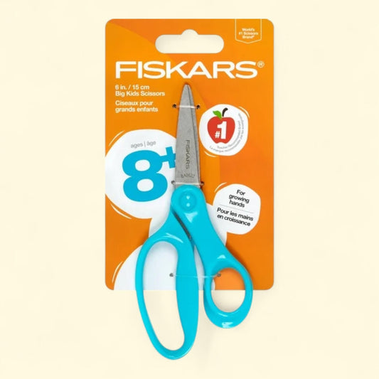 Fiskars Kids Scissor, 6-inch, Turquoise