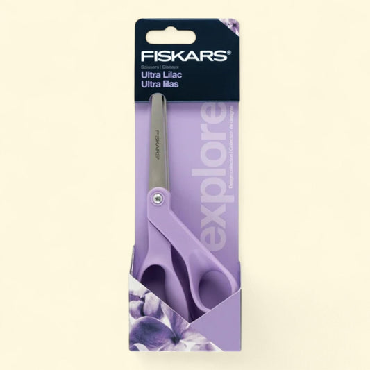 Fiskars Explore 8" Crafting and Fabric Scissors, Ultra Lilac