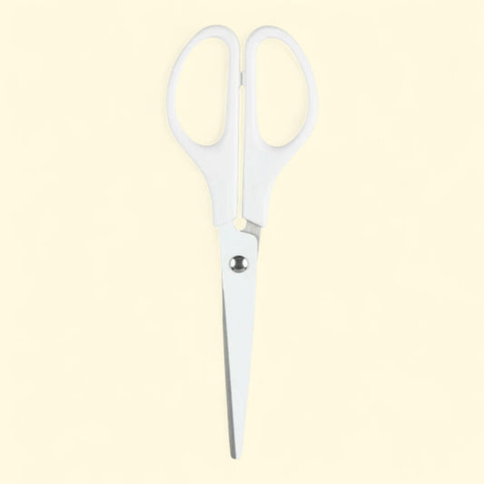 JAM Paper Scissors, 6 3/4 in, White, 1 Pack