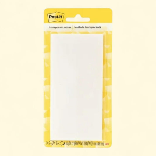 Post-it Transparent Note, 2 7/8 in. x 5 7/8 in., 24 Pads