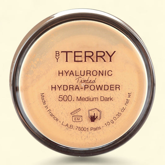 By Terry Hyaluronic Tinted Hydra Powder, N500 Medium Dark, Matte Finish, 10g (0.35 Oz)