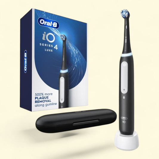 Oral-B iO Series 4 Electric Toothbrush, Black, 1 Count