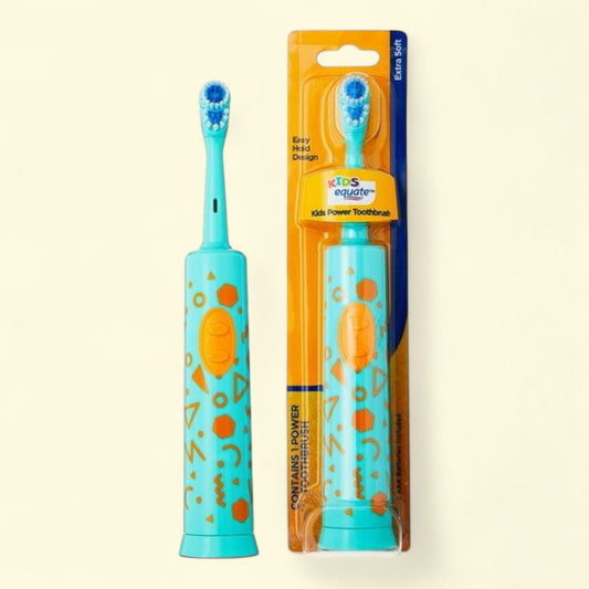 Equate Kids Electric Toothbrush, Extra Soft Bristles (1 Toothbrush, 2 AAA Batteries)