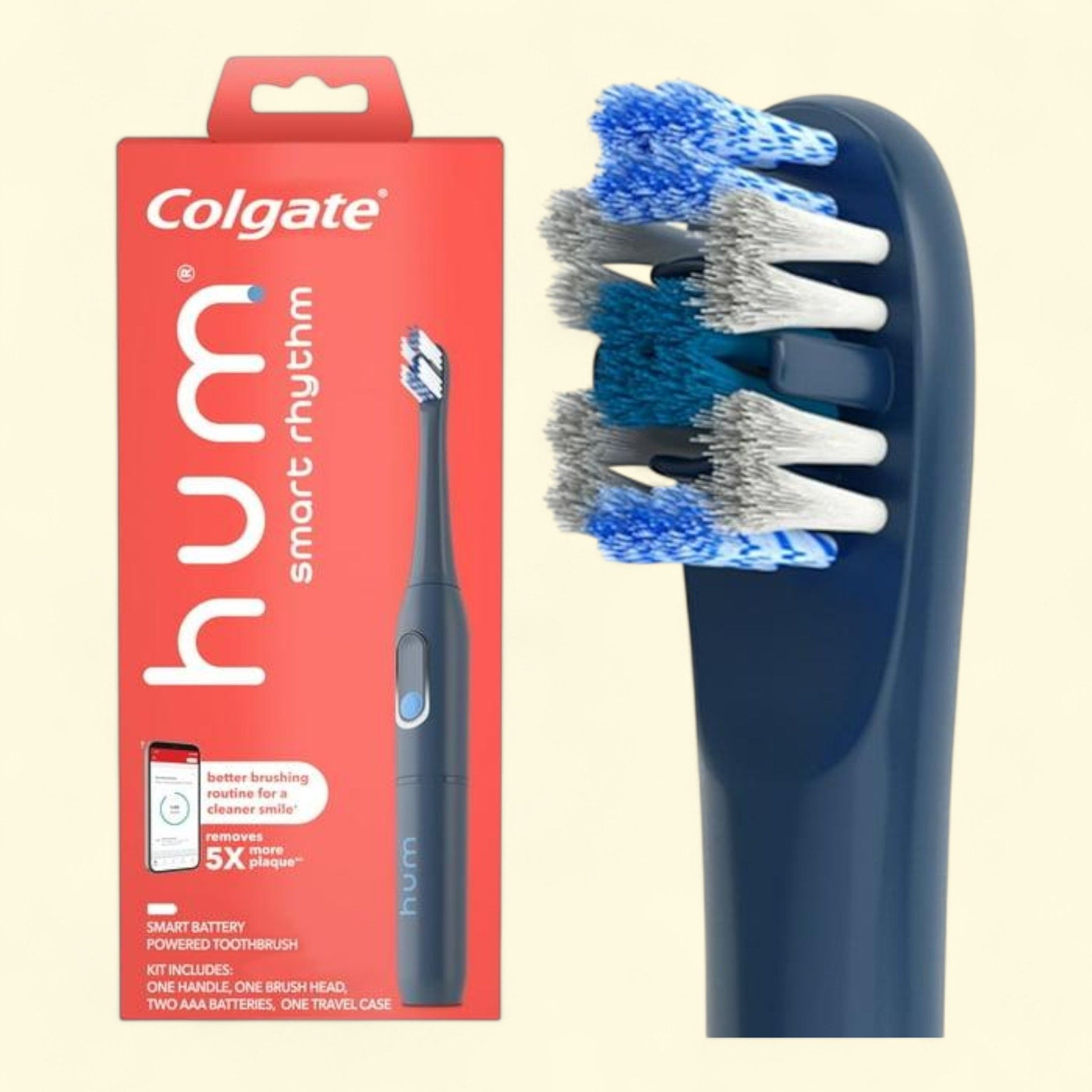 Colgate hum Smart Rhythm Sonic Toothbrush Kit, Battery-Powered, Sla... — authentic US product shipped worldwide by Treatspree