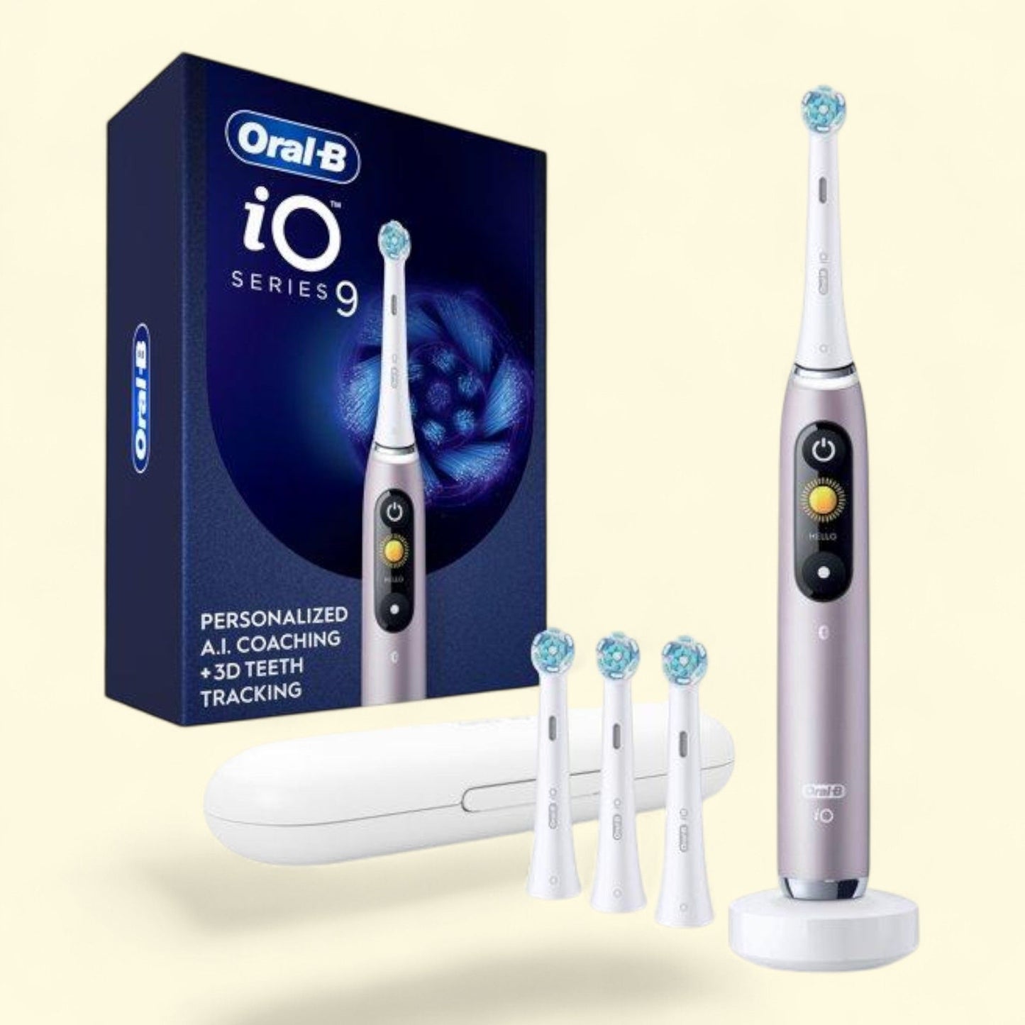Oral-B iO Series 9 Electric Toothbrush, 4 Brush Heads