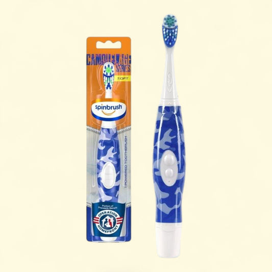 Spinbrush Electric Battery Toothbrush, Soft Bristles, Color May Vary