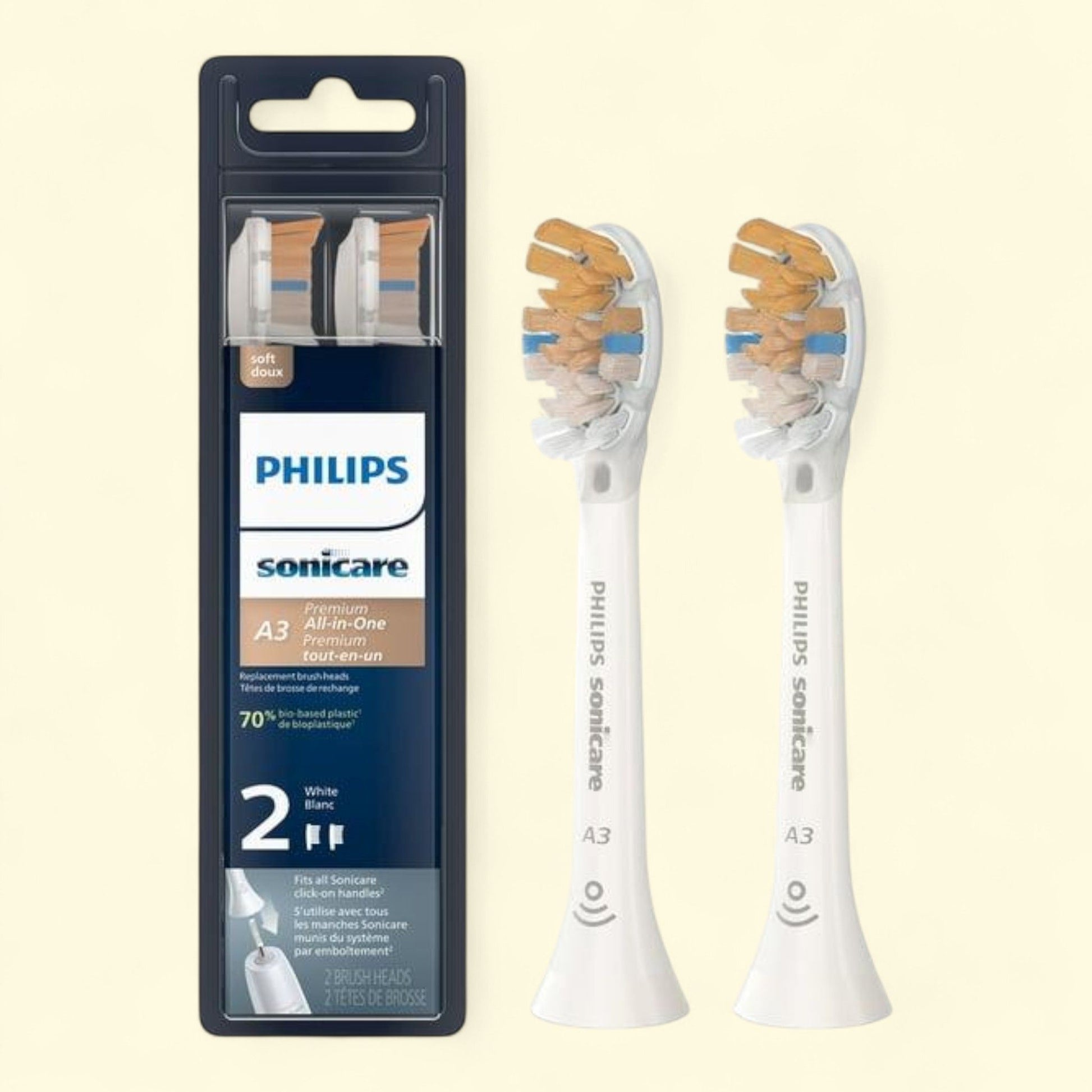 Philips Sonicare Toothbrush Heads, HX9092/65, White 2-pk — authentic US product shipped worldwide by Treatspree