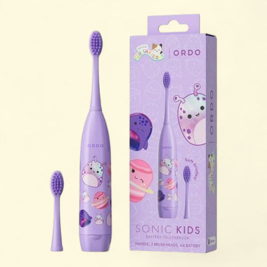 Ordo Kids Battery Sonic Toothbrush, Squishmallows Daxxon - Purple