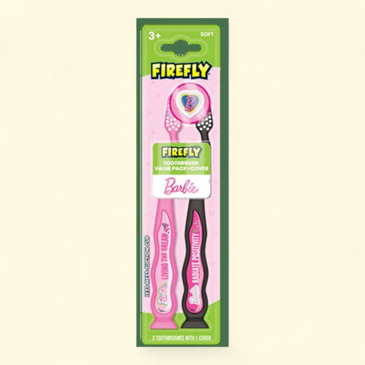 Firefly Kids Barbie Toothbrush, Soft, 2 Count