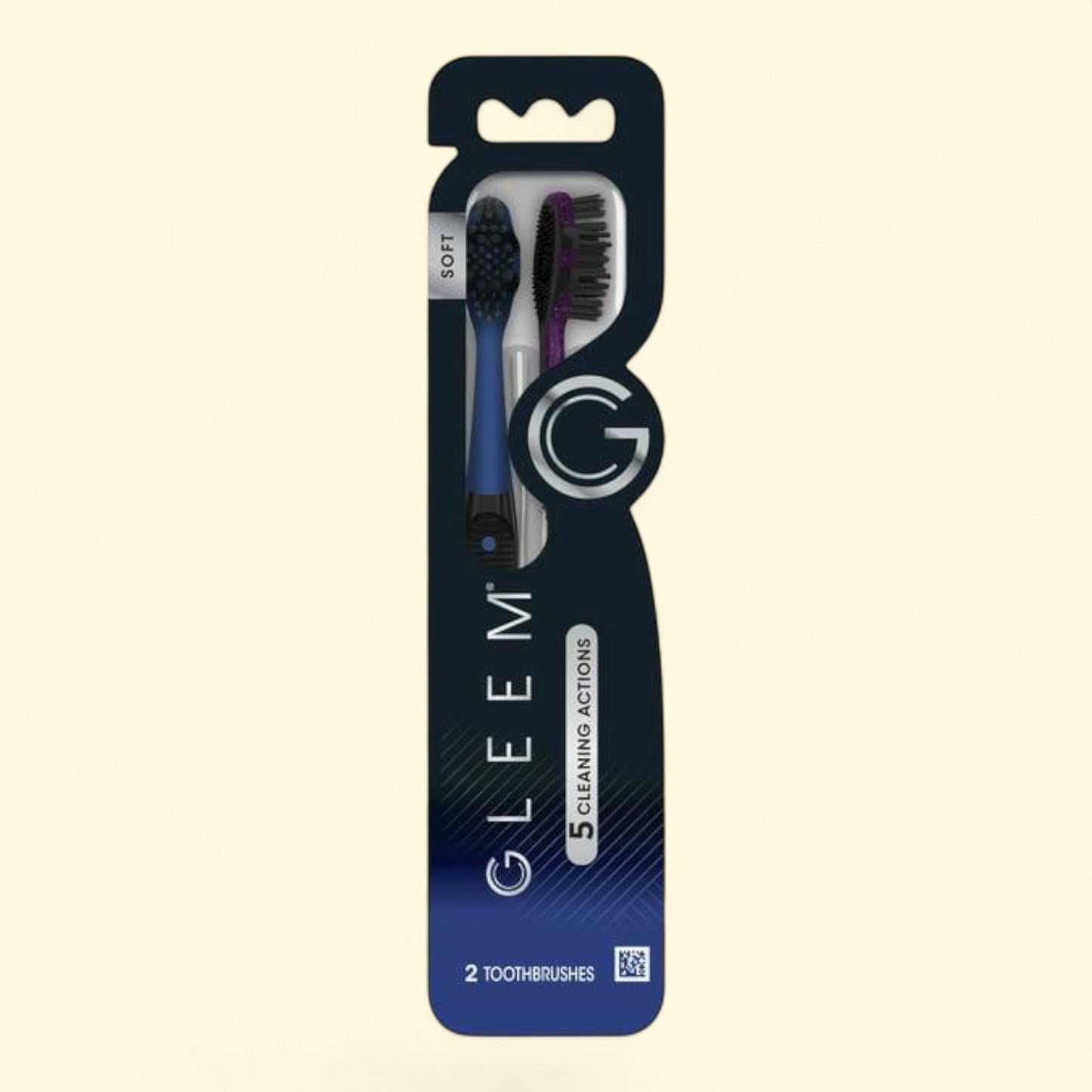 Gleem Manual Toothbrush, Soft Bristles - 2 Count