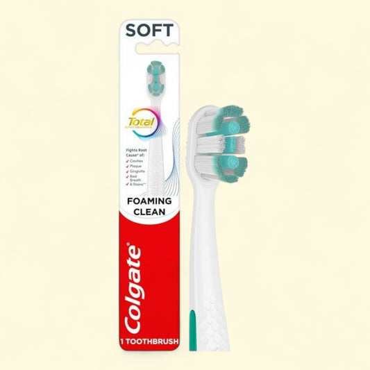 Colgate Total Toothbrush, Foaming Clean Soft, 5000+ soft,