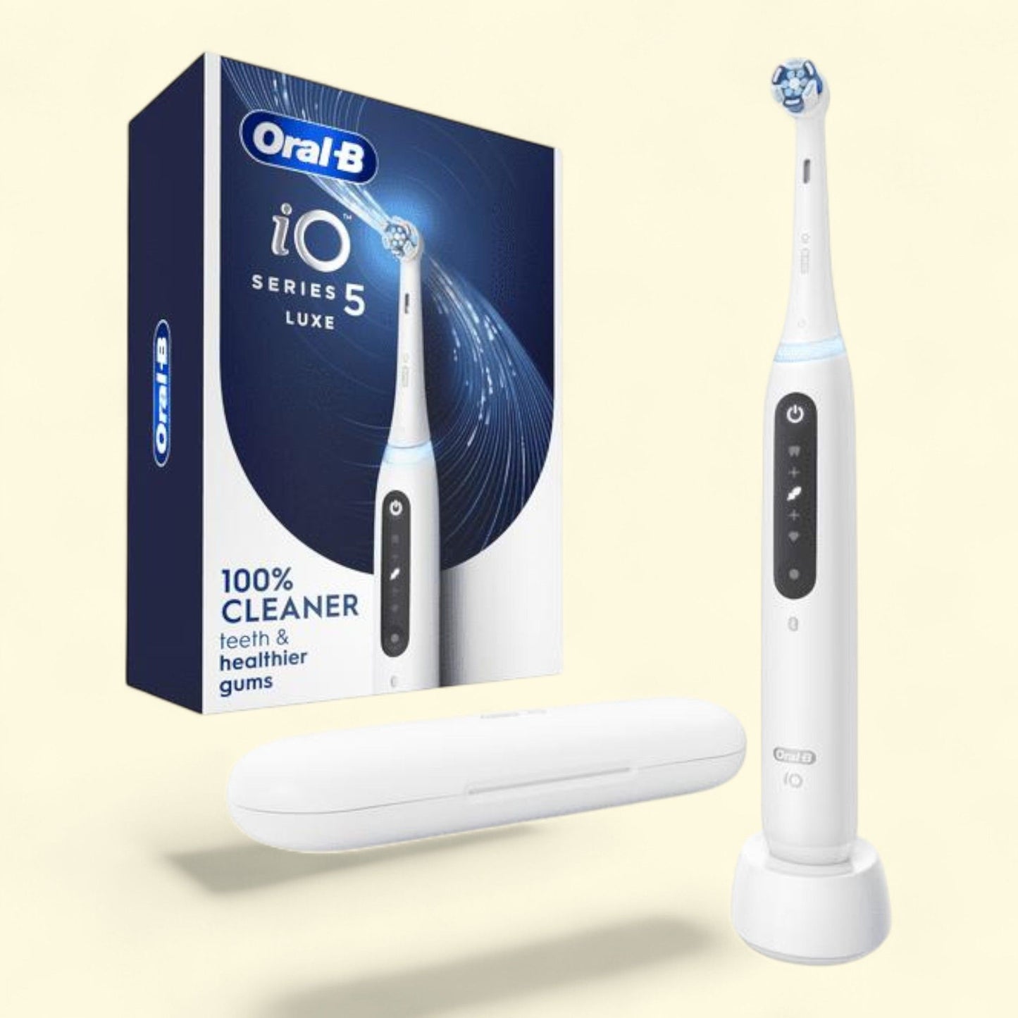 Oral-B iO LUXE Series 5 Electric Toothbrush, White, (1) Brush Head,... — authentic US product shipped worldwide by Treatspree