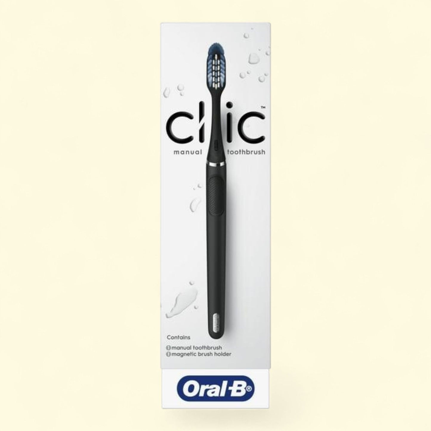 Oral-B Clic Toothbrush, Medium Bristle, Matte Black