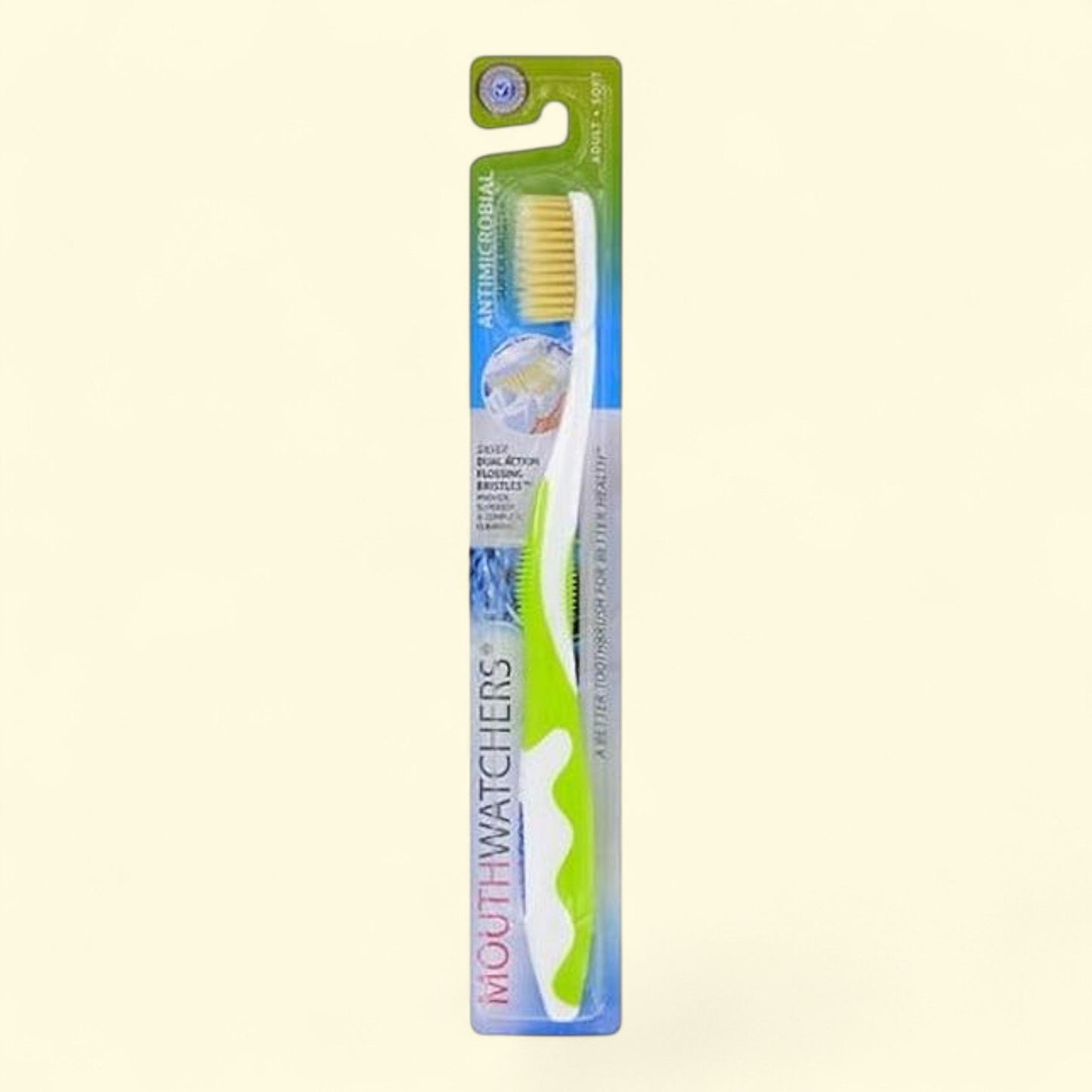 Doctor Plotka's Mouthwatchers Soft Flossing Toothbrush, 1 Green, Adult — authentic US product shipped worldwide by Treatspree