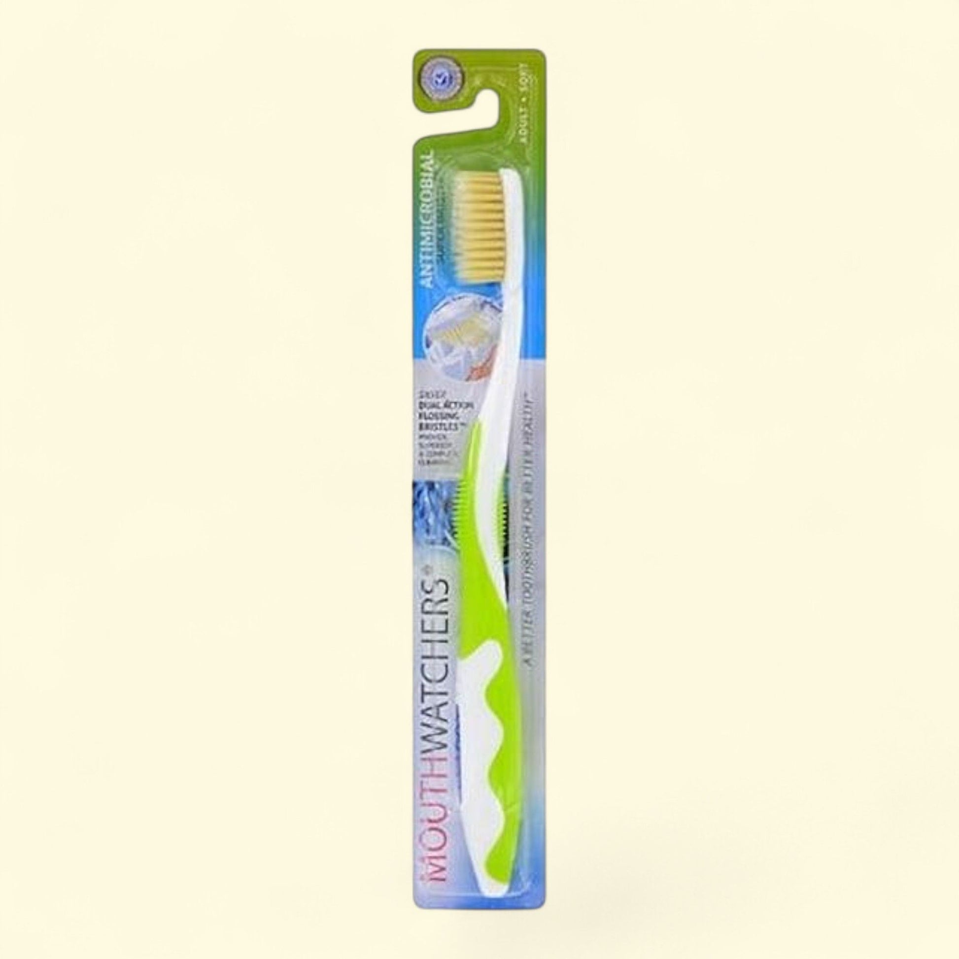 Doctor Plotka's Mouthwatchers Soft Flossing Toothbrush, 1 Green, Adult — authentic US product shipped worldwide by Treatspree