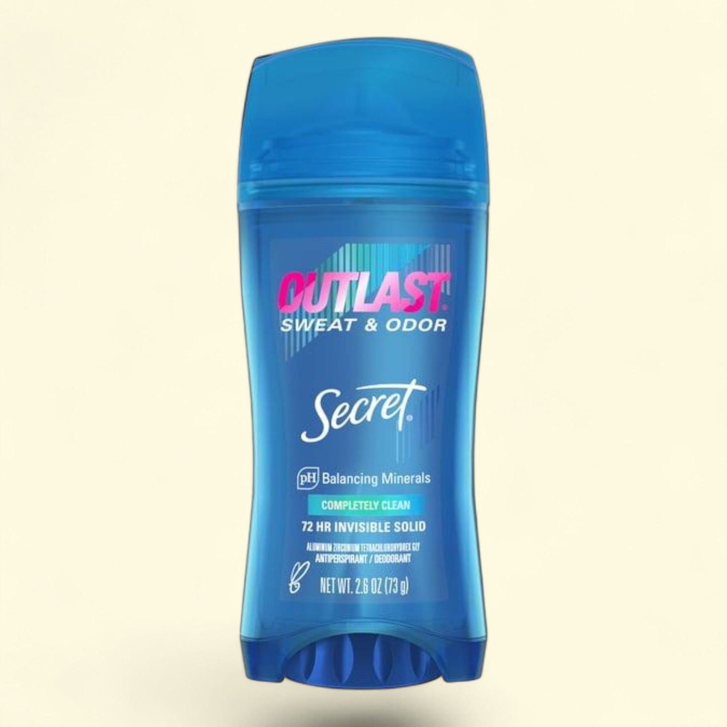 Secret Outlast Invisible Solid Antiperspirant Deodorant, Completely Clean, 2.6 oz