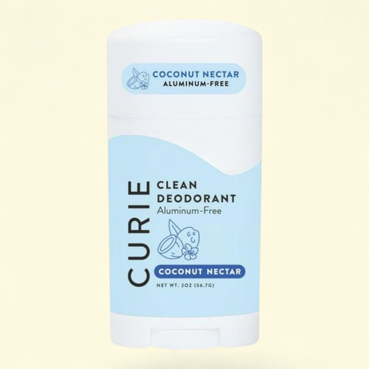Curie Deodorant Stick, Coconut Nectar, 2 oz