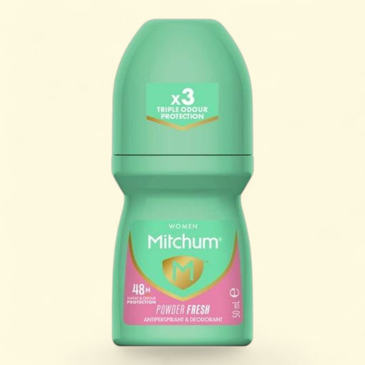 Mitchum Women's Antiperspirant & Deodorant Roll-On, Powder Fresh, 1.7 oz