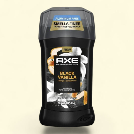 Axe Deodorant Stick, Black Vanilla with Orange + Sandalwood Essential Oils, 3 oz