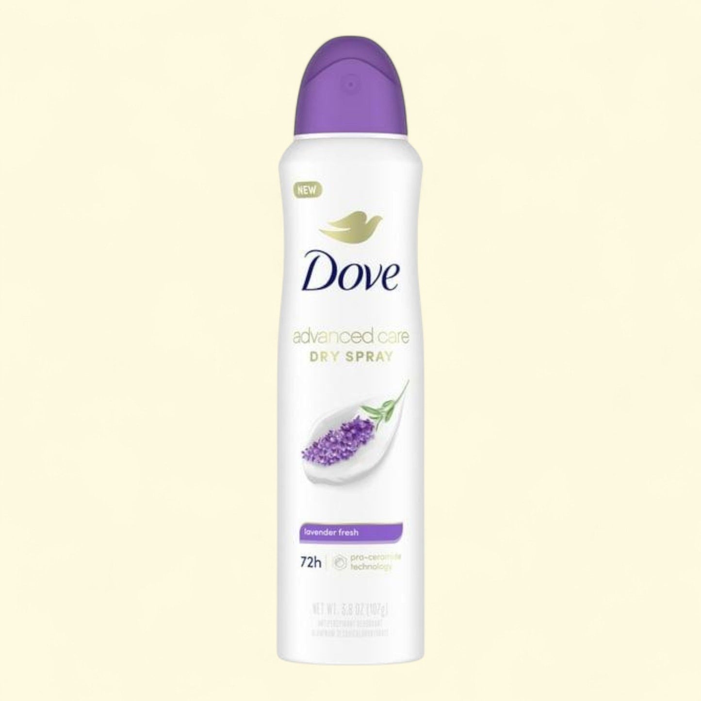 Dove Advanced Care Women's Antiperspirant Deodorant Dry Spray, Lavender Fresh, 3.8 oz