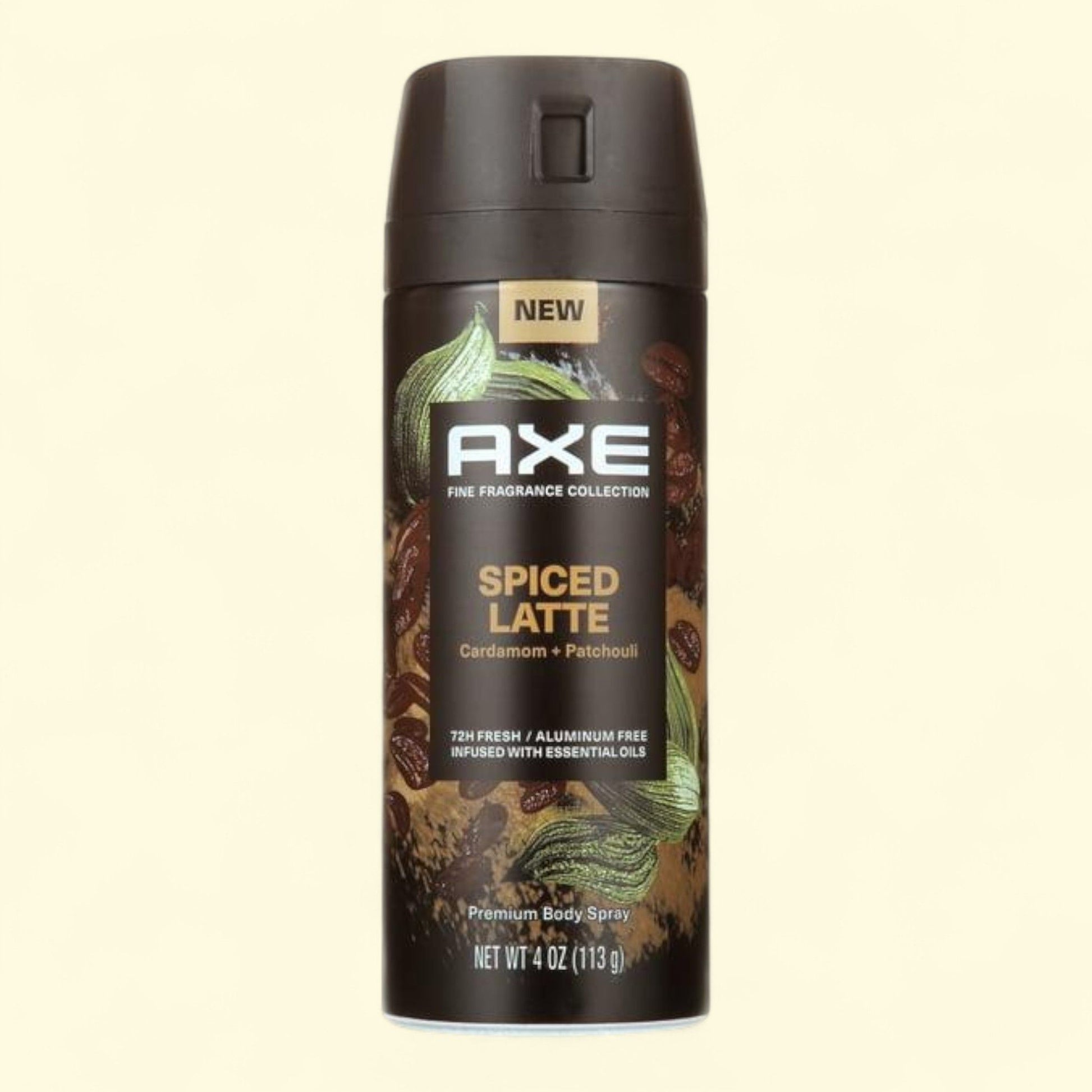 Axe Deodorant Spray, Spiced Latte, Cardamom + Patchouli, 4 oz — authentic US product shipped worldwide by Treatspree