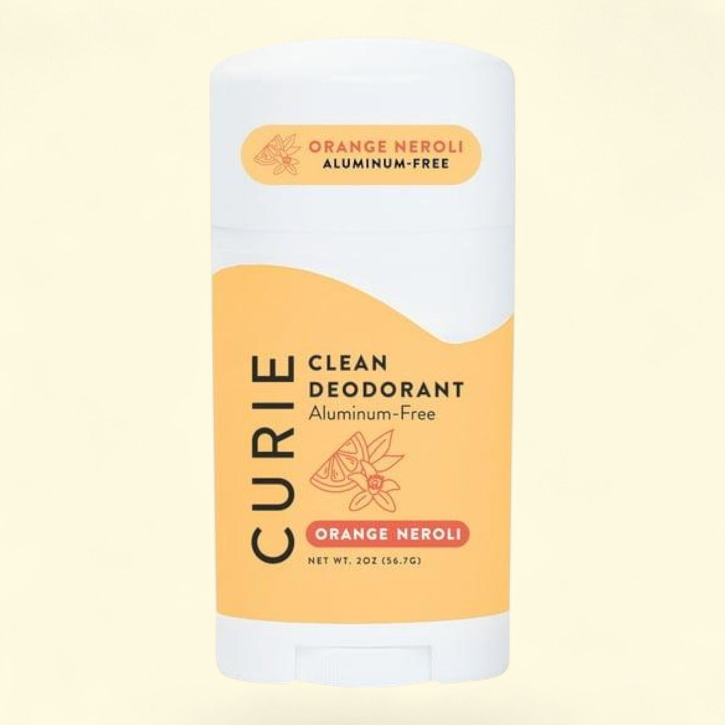 Curie Deodorant Stick, Orange Neroli, 2 oz — authentic US product shipped worldwide by Treatspree