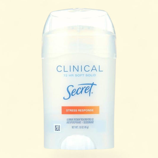 Secret Clinical Strength Soft Solid Antiperspirant and Deodorant, Stress Response, 1.6 oz