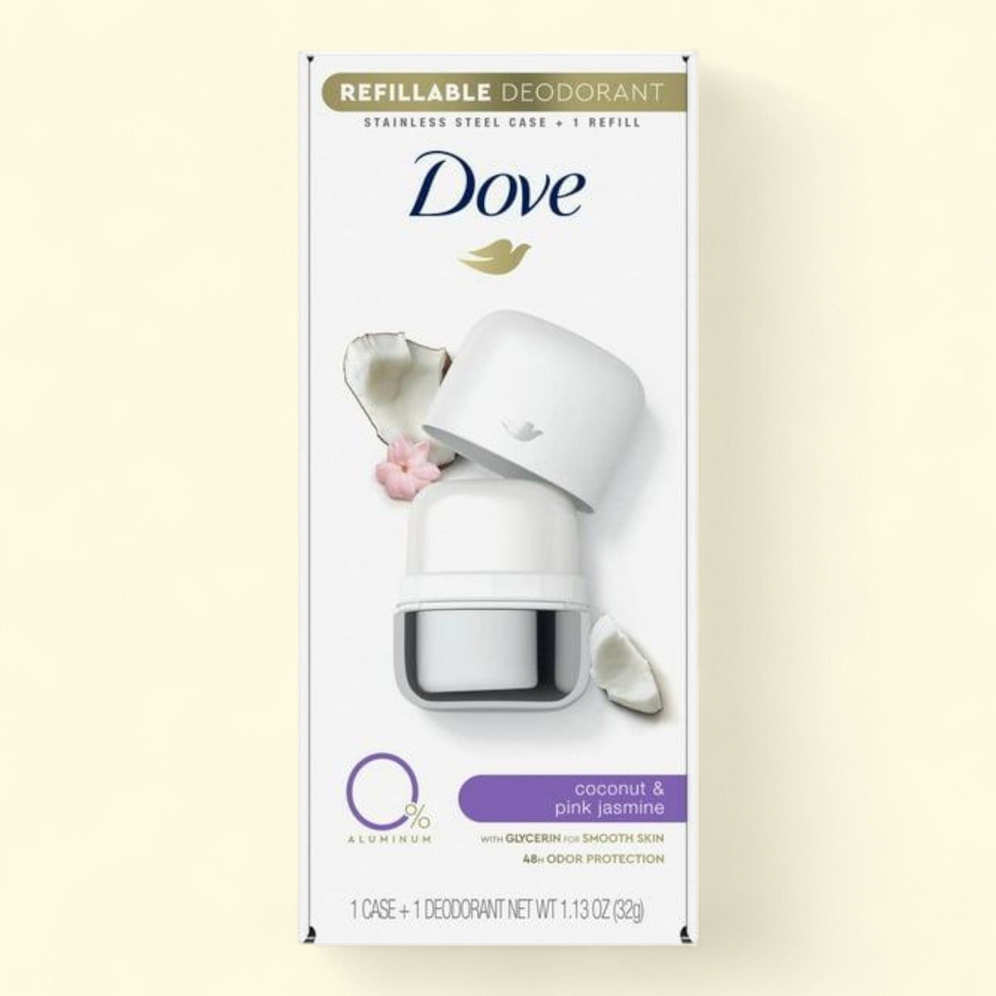 Dove Women's Deodorant, Coconut and Pink Jasmine, 1.13 oz — authentic US product shipped worldwide by Treatspree