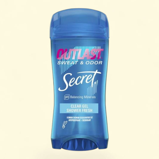 Secret Outlast Clear Gel Antiperspirant Deodorant, Shower Fresh Scent, 2.6 oz