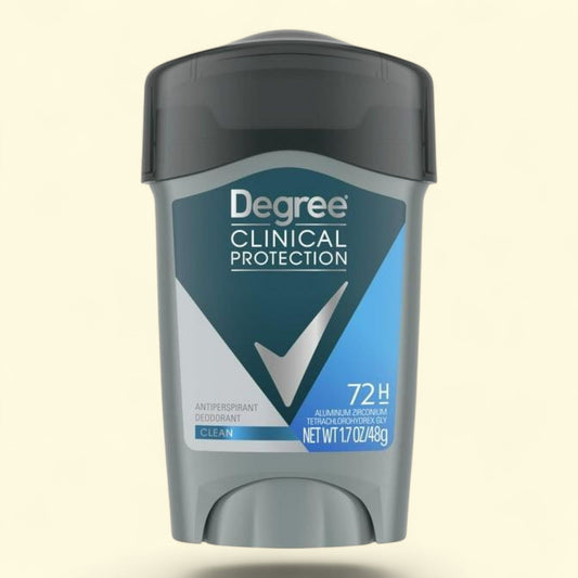 Degree Men Clinical Protection Antiperspirant Deodorant Stick, Clean, 1.7 oz