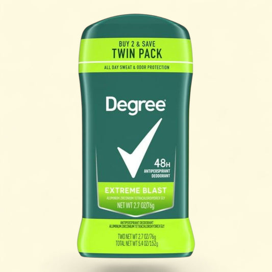 Degree Antiperspirant Deodorant for Men Extreme Blast, Twin Pack, 2.7 oz