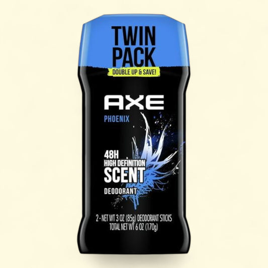 Axe Phoenix Deodorant Stick for Men, Twin Pack, 3 oz