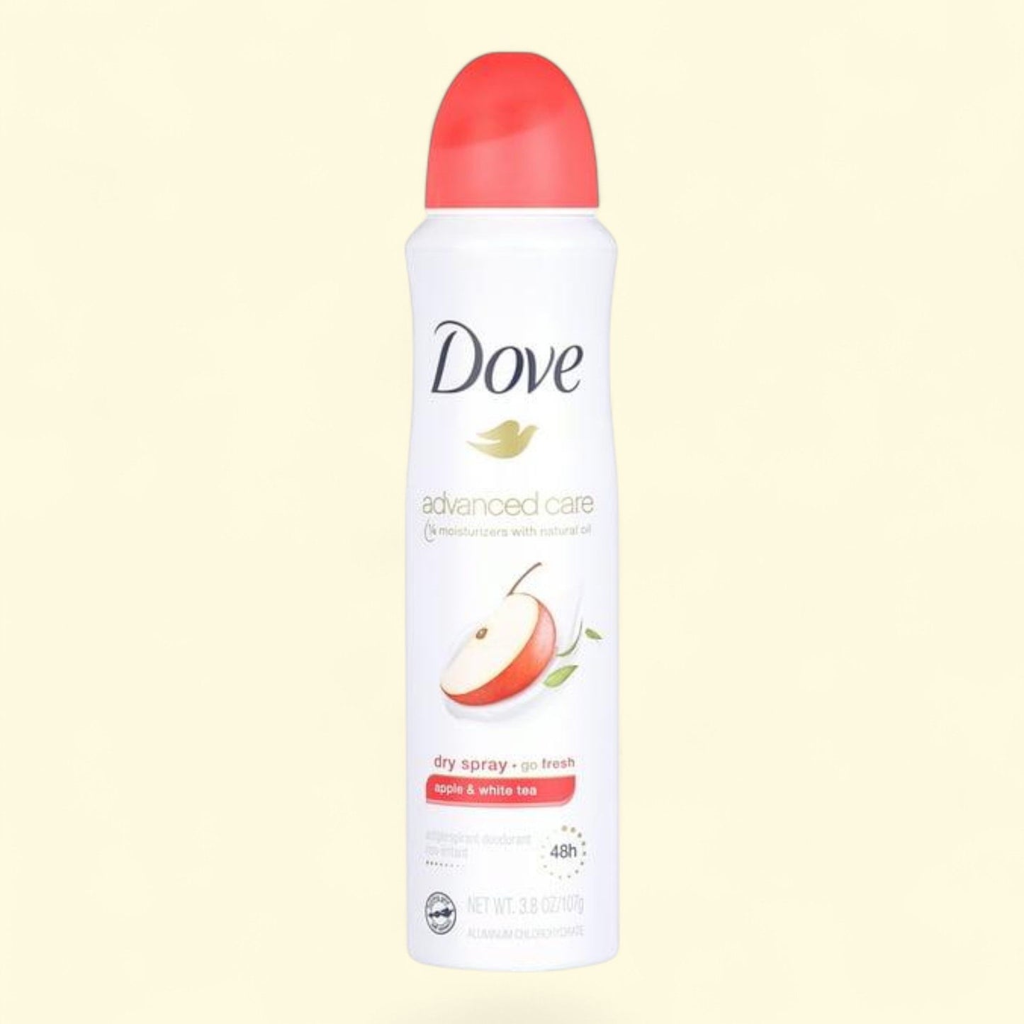 Dove Advanced Care Antiperspirant Deodorant Spray for Women, Apple & White Tea, 3.8 oz