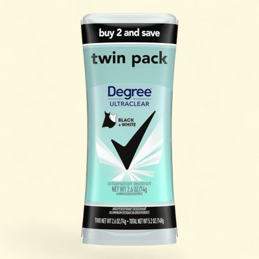 Degree Women's Antiperspirant Deodorant Stick, Ultra Clear Long Lasting, Fresh, 2.6 oz Twin Pack