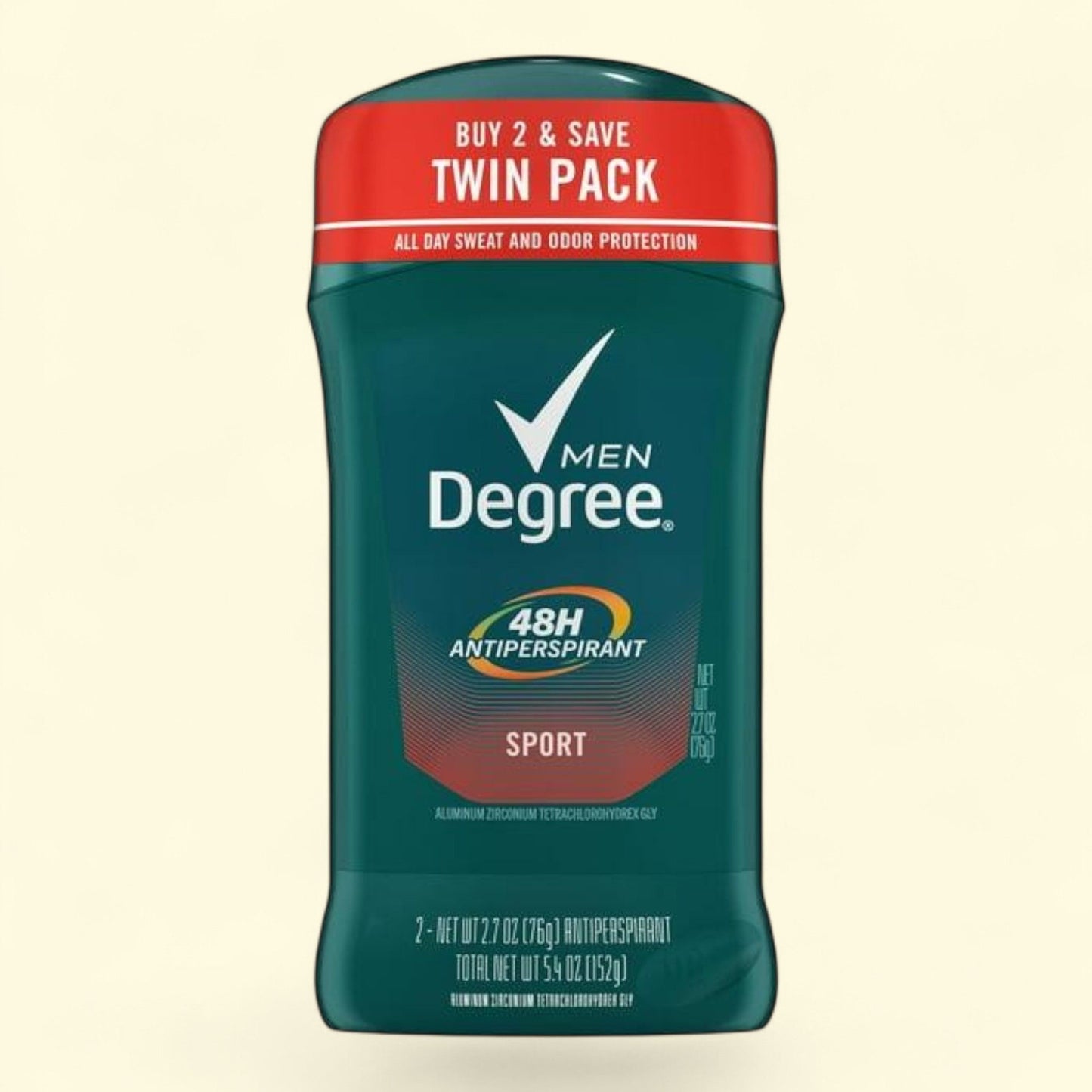 Degree Antiperspirant Deodorant for Men Sport Twin Pack, 2.7 oz